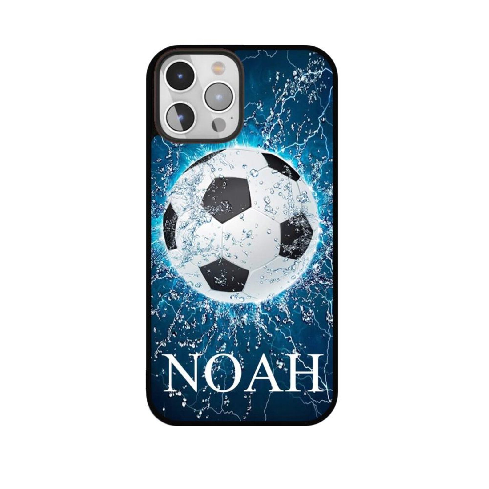 Custom Personalized Football Water Splash Name Phone Case